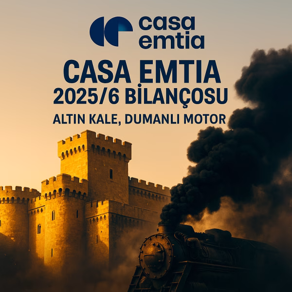 CASA Emtia 2025/6 bilanço analizini temsil eden konsept kapak görseli.