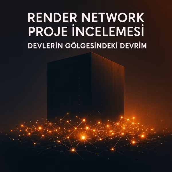 Render Network (RNDR) proje incelemesini temsil eden, merkezi ve merkeziyetsiz bilişim rekabetini gösteren konsept kapak görseli.