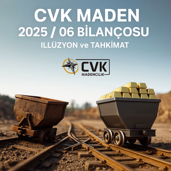 CVK Maden 2025 ikinci çeyrek bilanço analizini temsil eden konsept kapak görseli.