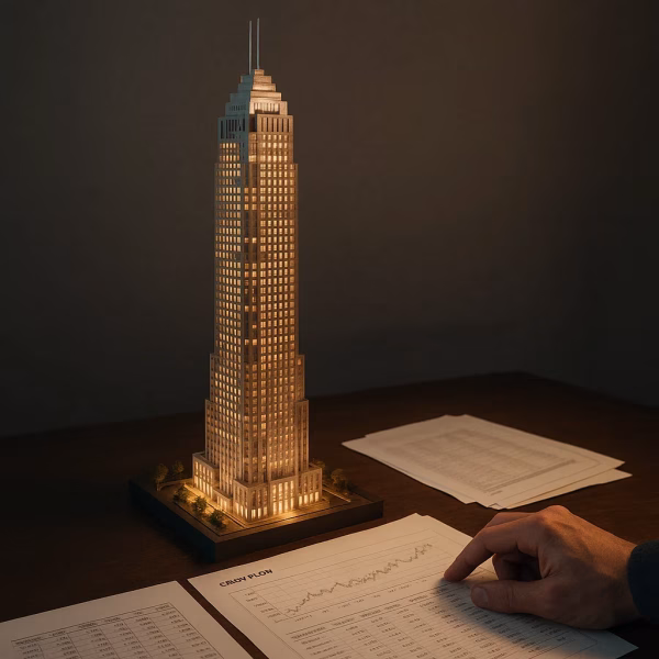 Adil Değer hesaplamasının temelini oluşturan gelecekteki nakit akışlarını bugüne indirgeme konseptini anlatan görsel.