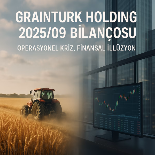 Graınturk Holding 2025 üçüncü çeyrek bilanço analizini temsil eden, tarım ve finans dünyasını birleştiren konsept kapak görseli.