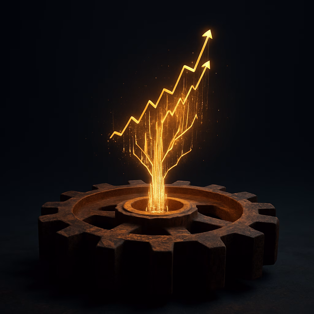 Verusa Holding (VERUS) 2025 3. Çeyrek Bilanço Analizi Kapak Görseli - Sanayi Çarkları ve Dijital Varlık Büyümesi.