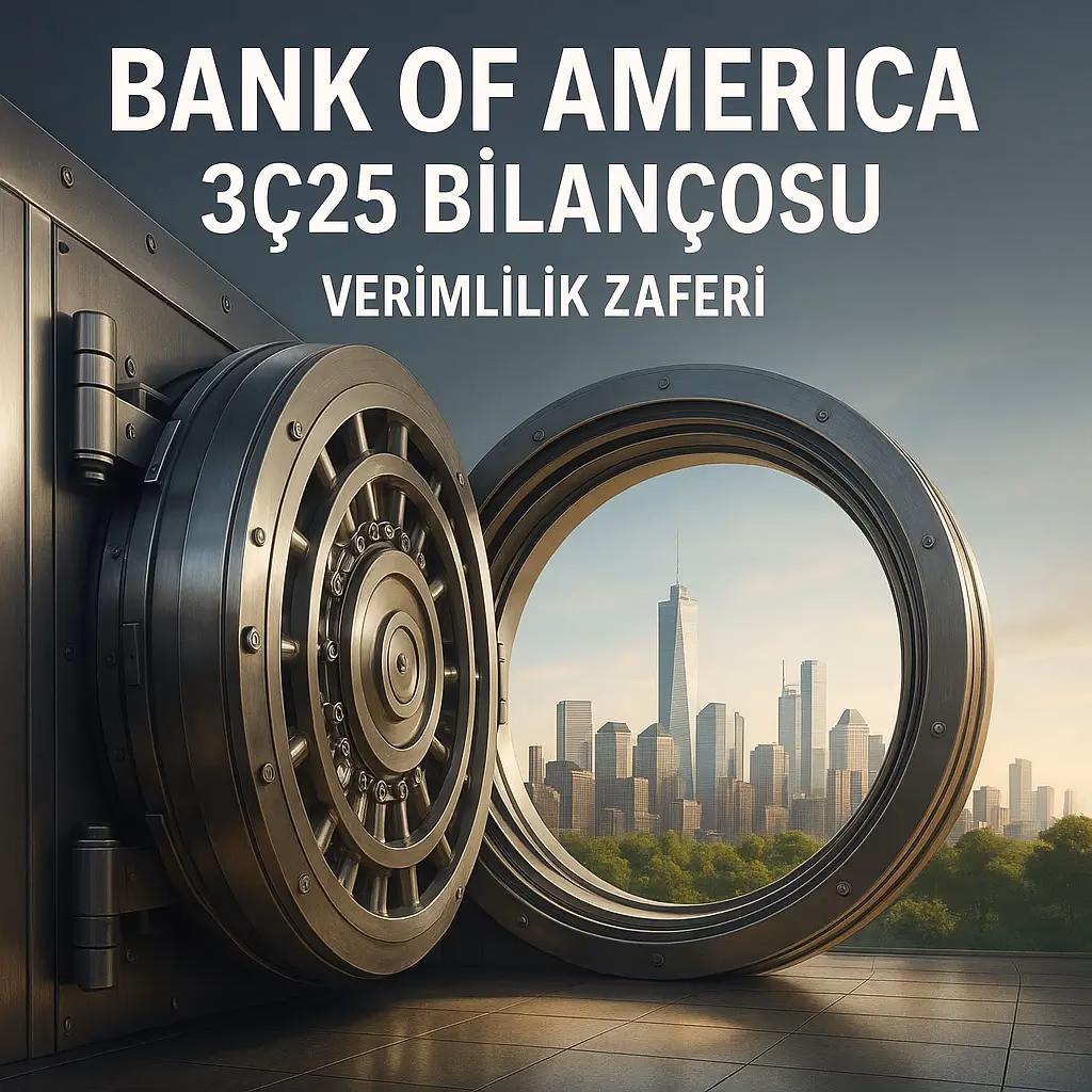 Bank of America 3Ç25 bilanço analizini temsil eden, verimliliği ve büyümeyi simgeleyen kapak görseli.