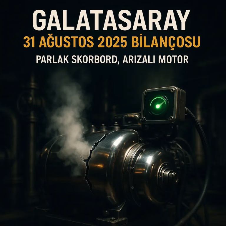 Galatasaray’ın 31 Ağustos 2025 Finansal Vaka Dosyası: Kâğıt Üzerindeki Kâr, Kasadaki Yangın
