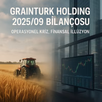 Graınturk Holding 2025 üçüncü çeyrek bilanço analizini temsil eden, tarım ve finans dünyasını birleştiren konsept kapak görseli.