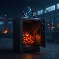 Kocaer Çelik 2025 3. çeyrek bilançosunda nakit akışı ve kârlılık analizini temsil eden fabrika ve kasa konsepti.