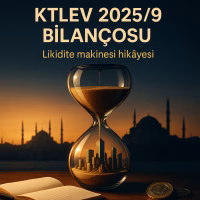 KTLEV 2025/9 bilanço analizini temsil eden, zaman ve likidite temasını içeren konsept kapak görseli.