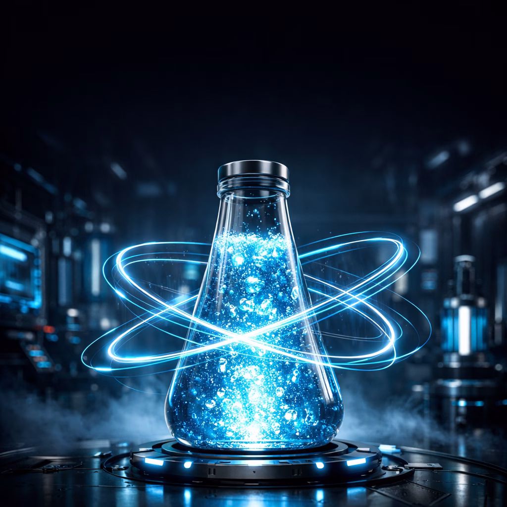 Coca-Cola İçecek 2025/09 bilanço analizini ve nakit akış gücünü simgeleyen teknolojik mavi enerji küresi görseli.