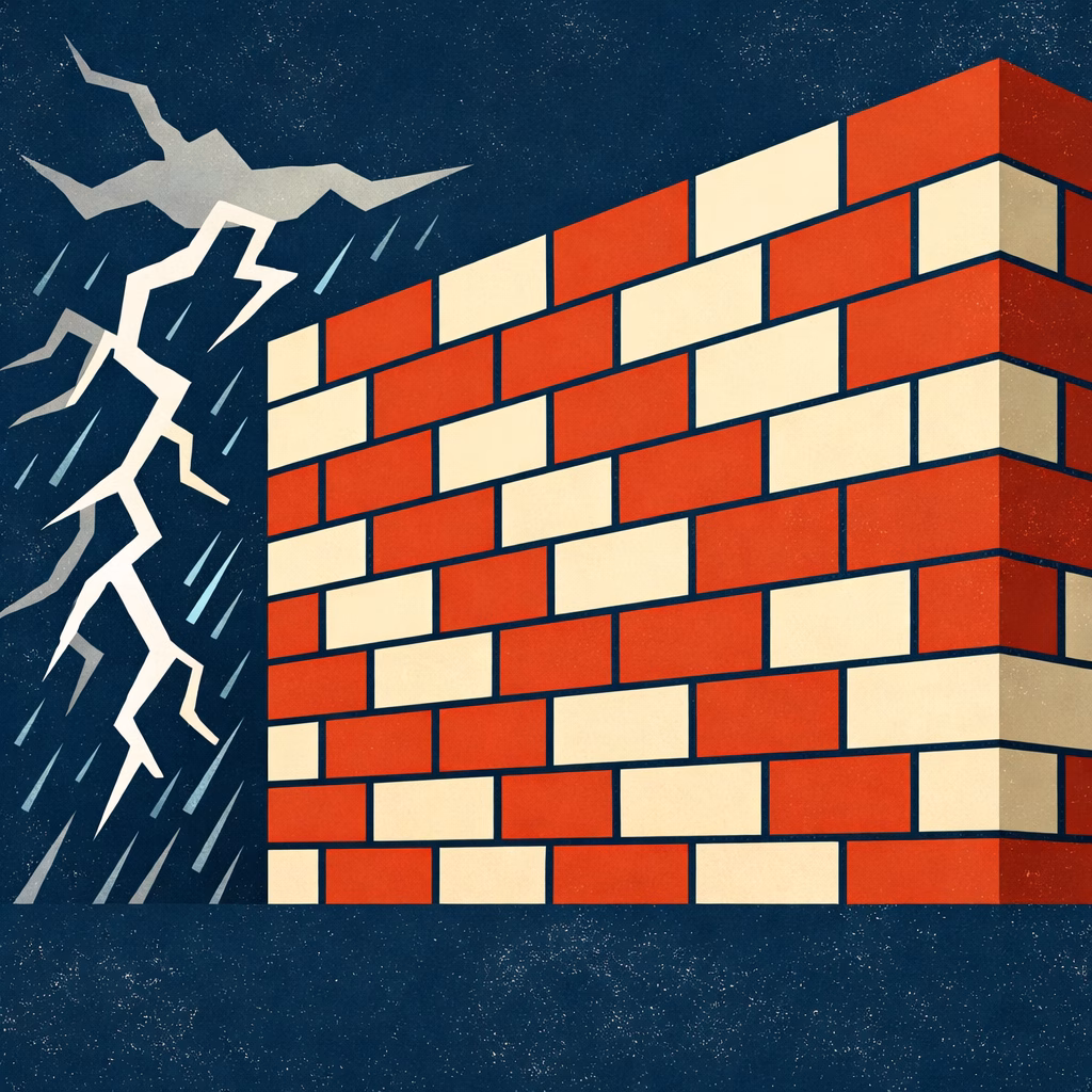 Türkiye Sigorta'nın defansif bilanço yapısını simgeleyen, yazısız ve minimalist geometrik kalkan illüstrasyonu