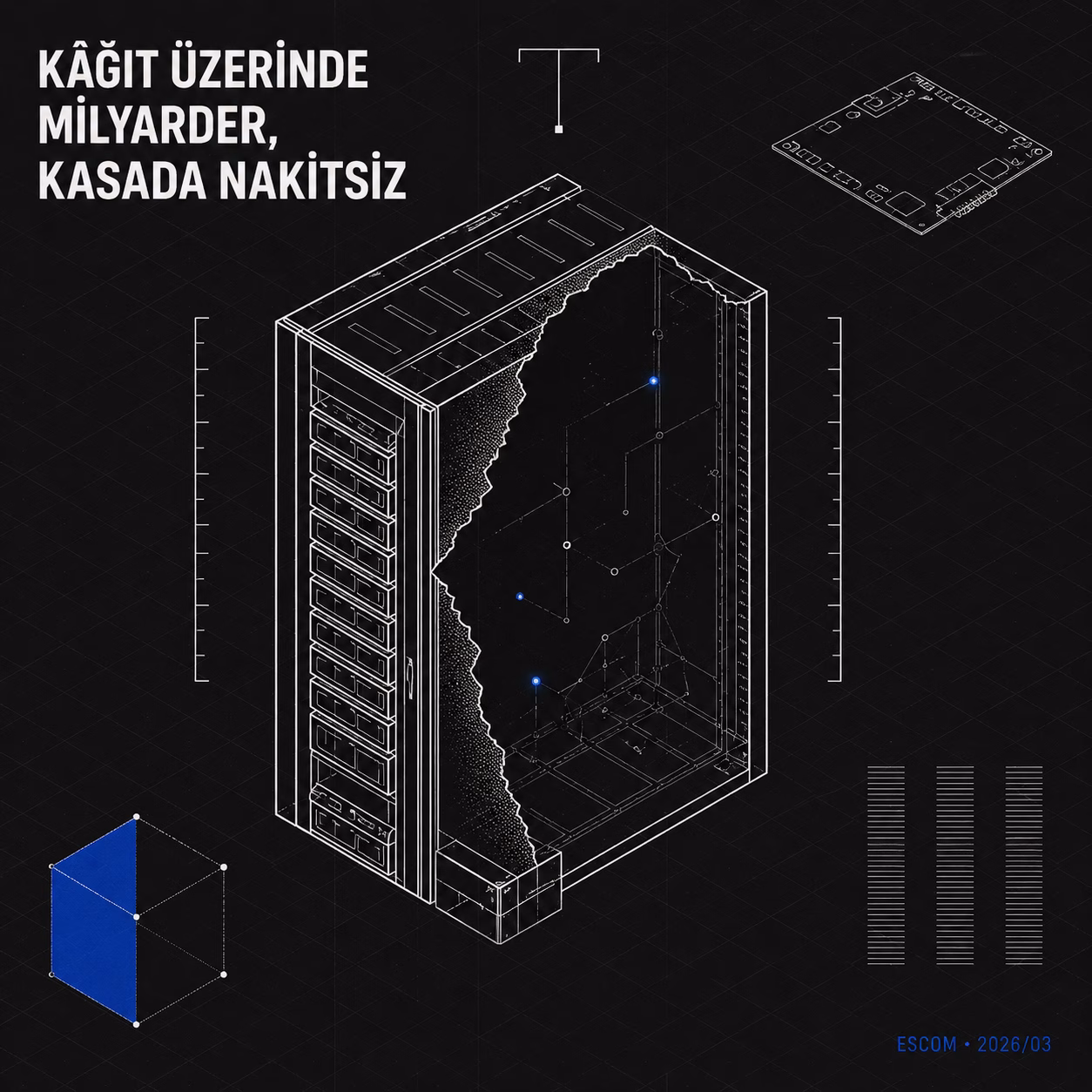 Escort Teknoloji (ESCOM) 2026/03 Analizi: Kâğıt Üzerinde Milyarder, Kasada Nakitsiz VC Paradoksu