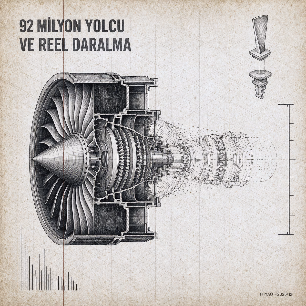 Türk Hava Yolları 2025/12 Analizi: 92 Milyon Yolcu Enflasyona Karşı, Piyasa Neden Yarım Fiyata Alıyor?