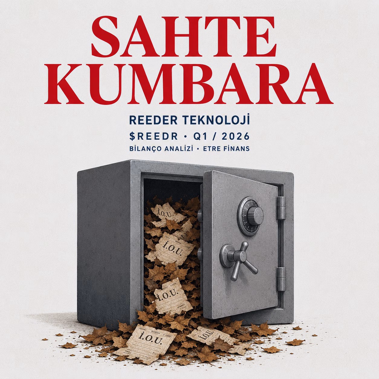 REEDER TEKNOLOJİ Q1/2026 Bilanço Analizi Kapak Görseli — etrefinans.com