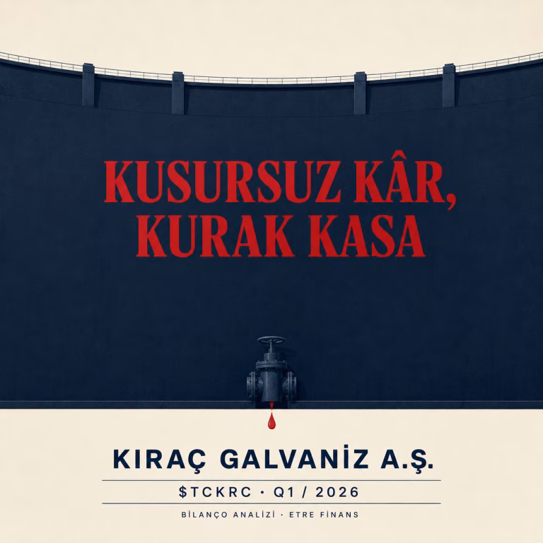 TCKRC 2026/03 Bilançosu: Kusursuz Kârın İşletme Sermayesi Yanığı
