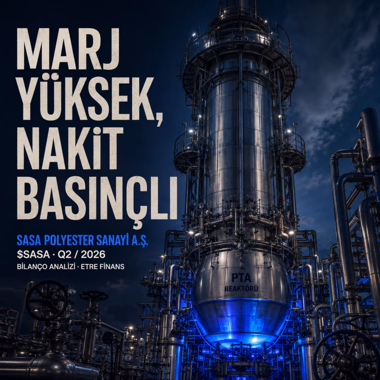 SASA 2026/06 Bilançosu: Marjlar Sıçradı, Nakit Akışı Tıkandı