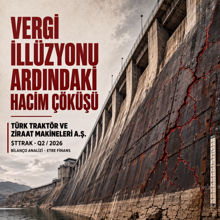 TTRAK 2026/6 Bilançosu: Vergi İllüzyonu Ardındaki Hacim Çöküşü