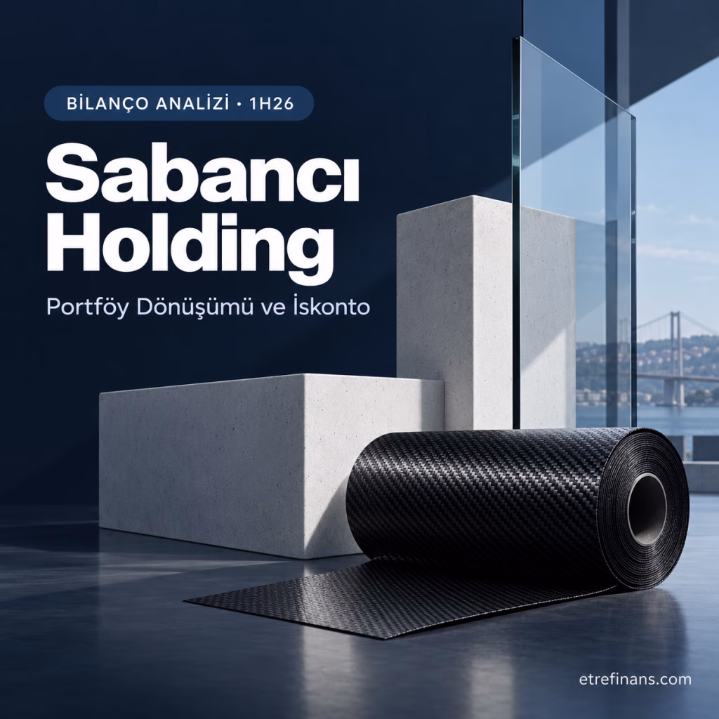 Sabancı Holding 2026/6 bilanço analizi, Akçansa satışı ve portföy dönüşümü temalı blog kapak görseli.