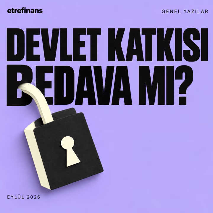 Lila zemin üzerinde devlet katkısı bedava mı başlığı ve D harfine takılmış kâğıt asma kilit.