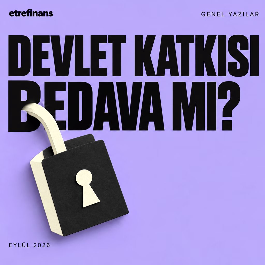 Lila zemin üzerinde devlet katkısı bedava mı başlığı ve D harfine takılmış kâğıt asma kilit.