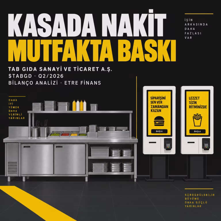 TABGD 2026/06 Bilançosu: Kasada Nakit Gücü, Mutfakta Marj Erozyonu